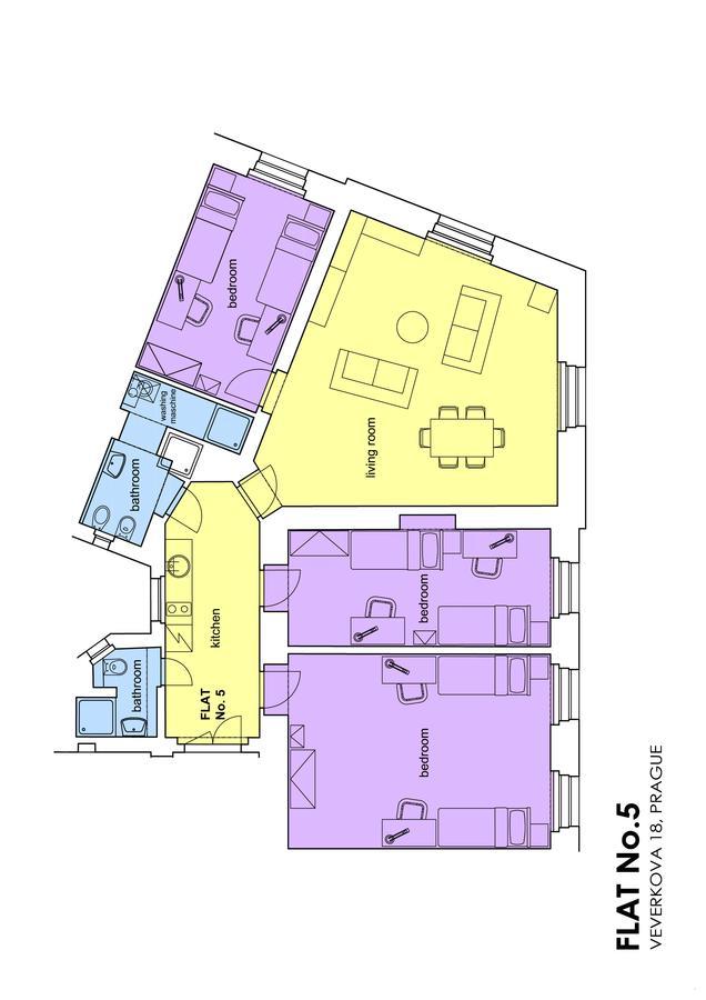Letna Apartments Прага Экстерьер фото